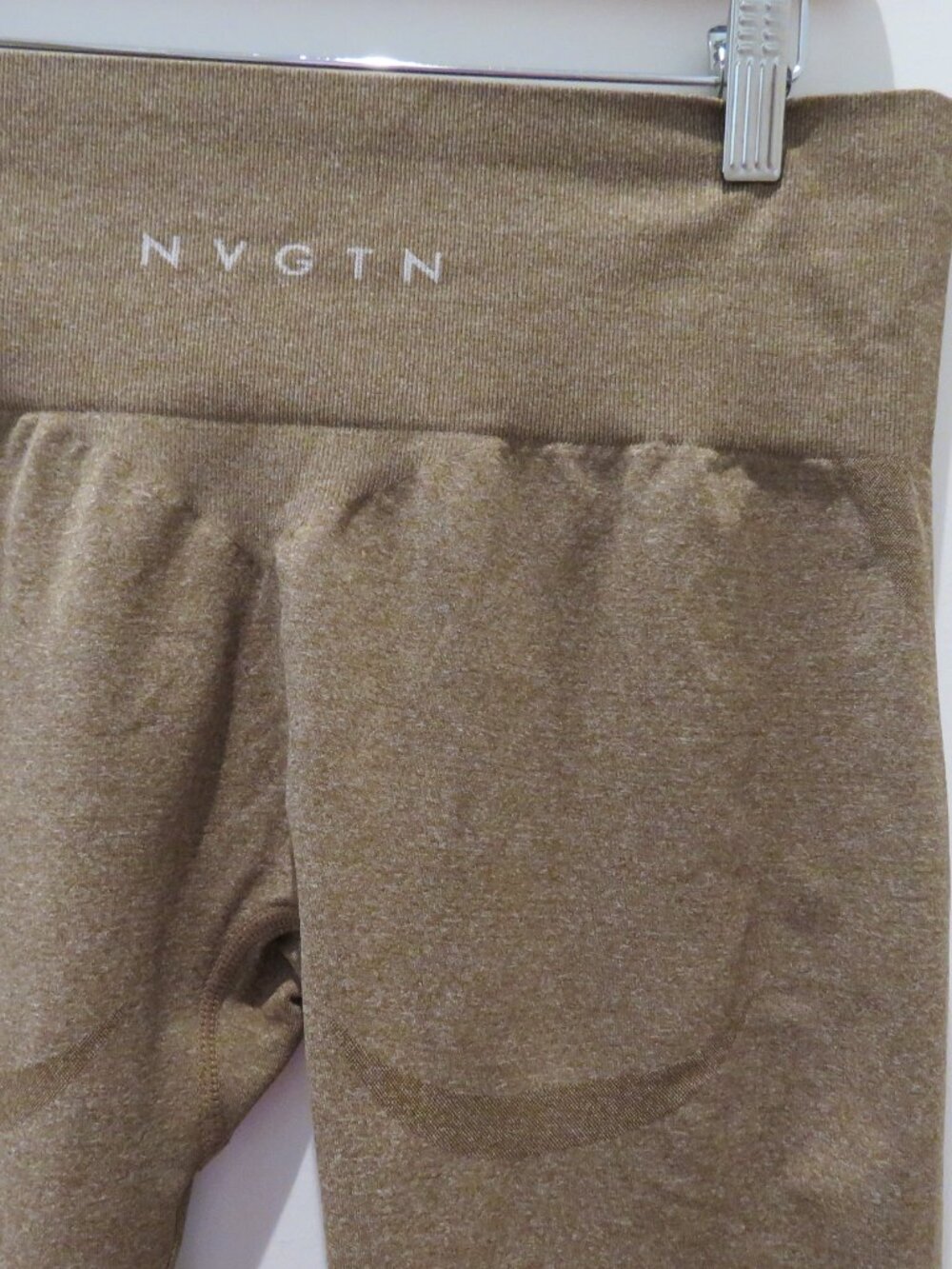 NVGTN Contour Seamless Leggings in Mocha Brown XL Athleisure Gym Workout Stretch - Picture 10 of 11